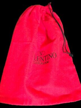 RARE Valentino Garavani Roman Stud Handbag Red Suede Dust Bag VSLING Locò Pouch